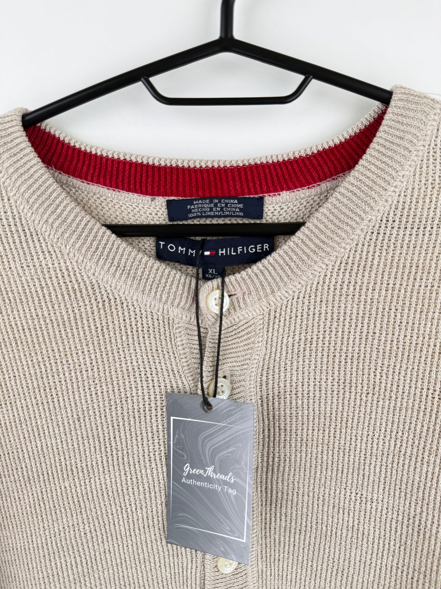 Tommy Hilfiger Strick mit Knöpfen - Herren XL