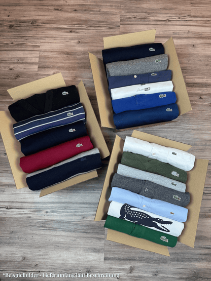 Mystery Box XXL: 5–7x Lacoste Artikel – Mix aus Strick, Hemd, Polo, Shirt & mehr