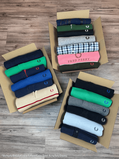 Mystery Box XXL: 5–7x Fred Perry Artikel – Mix aus Strick, Hemd, Polo, Shirt & mehr