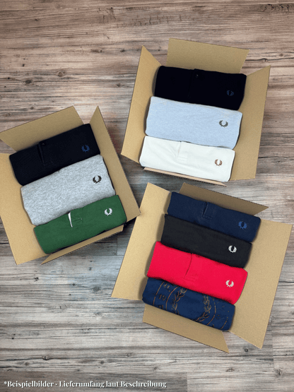 Mystery Box M: 3–4x Fred Perry Artikel – zB. Strickpullover, Hoodie, Polo & mehr