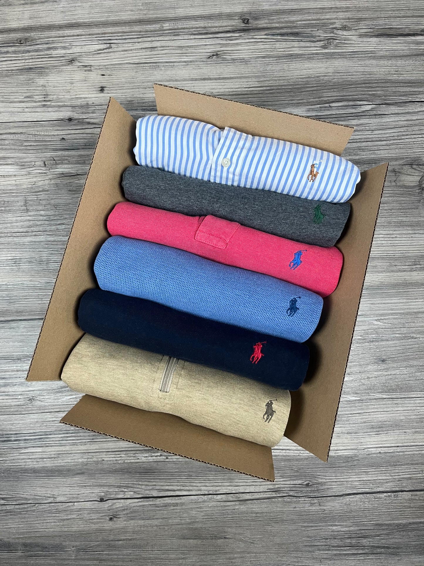 Mystery Box XXL: 5–7x Ralph Lauren Artikel – Mix aus Strick, Hemd, Polo, Shirt & mehr