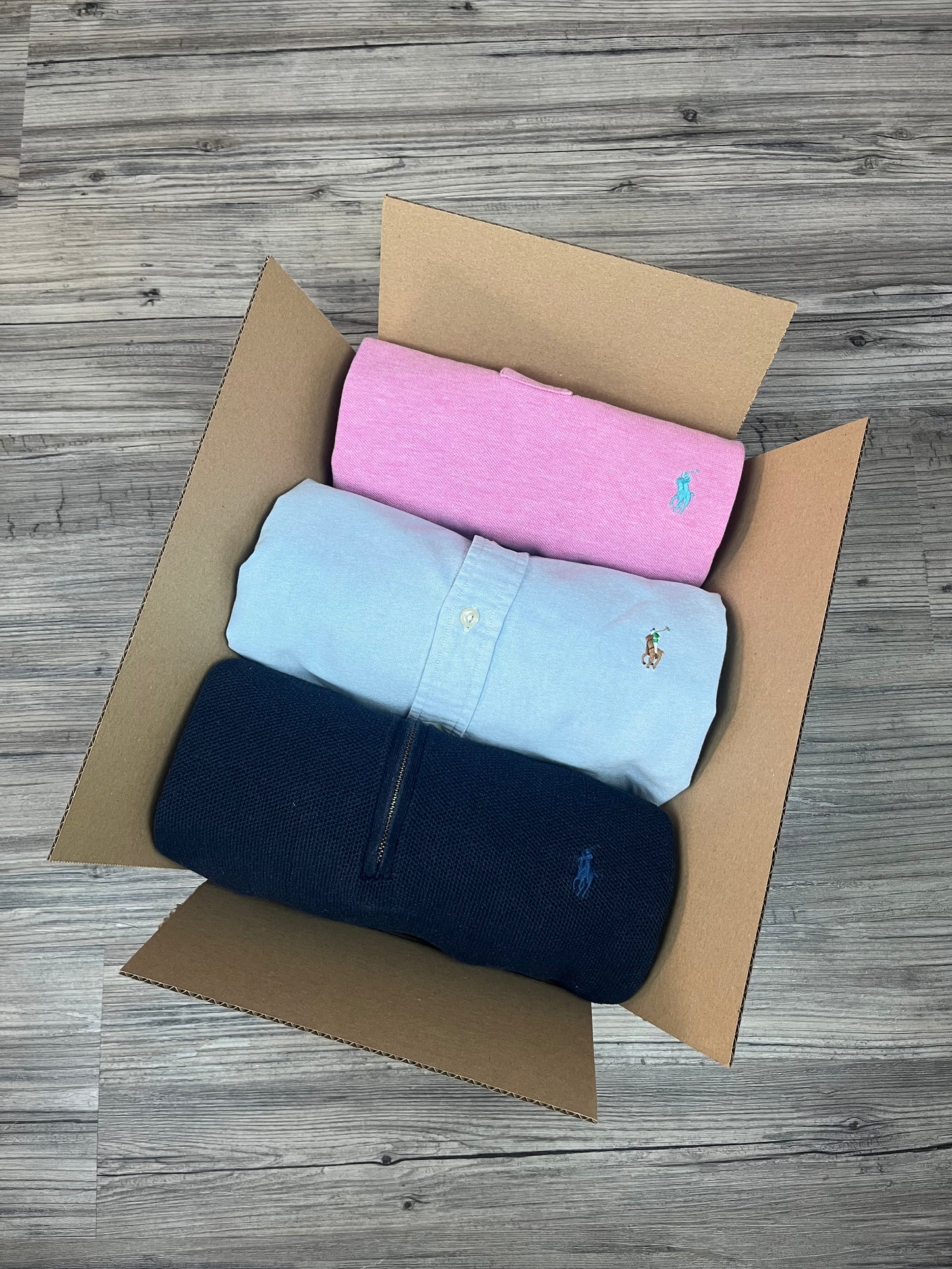Mystery Box M: 3–4x Ralph Lauren Artikel – zB. Strickpullover, Hoodie, Polos & mehr
