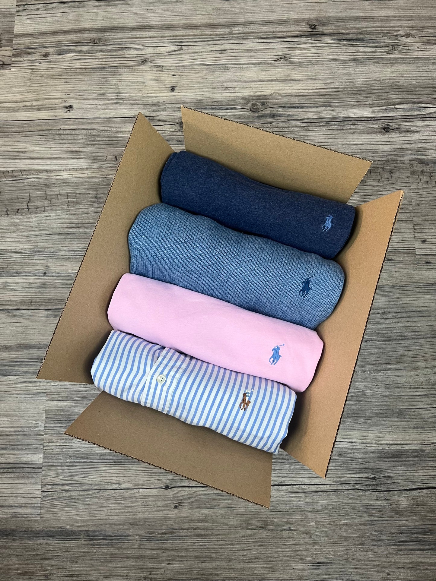 Mystery Box M: 3–4x Ralph Lauren Artikel – zB. Strickpullover, Hoodie, Polos & mehr