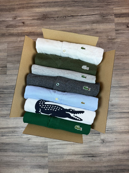 Mystery Box XXL: 5–7x Lacoste Artikel – Mix aus Strick, Hemd, Polo, Shirt & mehr