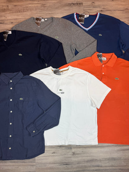 Mystery Box XXL: 5–7x Lacoste Artikel – Mix aus Strick, Hemd, Polo, Shirt & mehr
