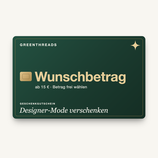 GreenThreads Wunschgutschein – Geschenkgutschein mit frei wählbarem Betrag ab 15 €